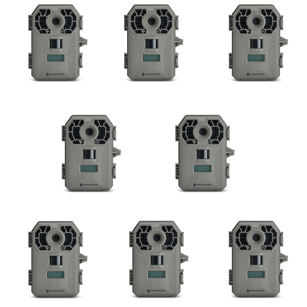 Stealth Cam 10MP HD Video IR Game Trail Camera (8 Pack) (Certified Refurbished)