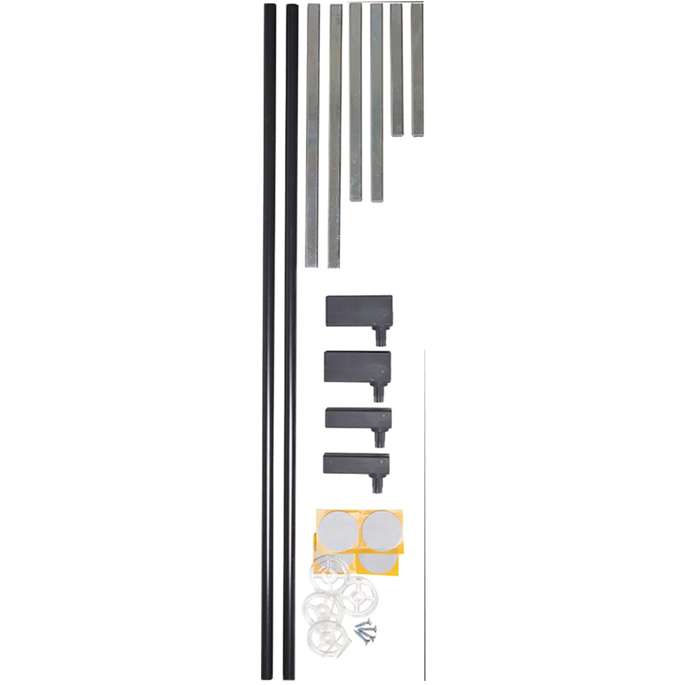 BabyDan Premier Extend-A-Gate 2" x 2.8" Metal Baby/Pet Gate Extension Kit, Black