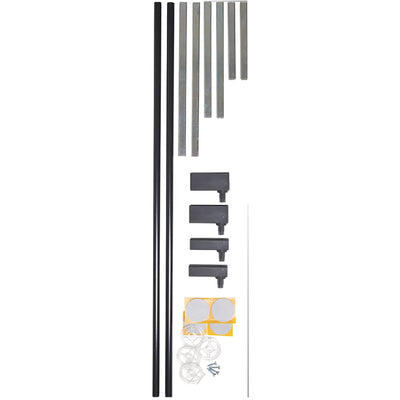 BabyDan Premier Extend-A-Gate 2" x 2.8" Metal Baby/Pet Gate Extension Kit, Black