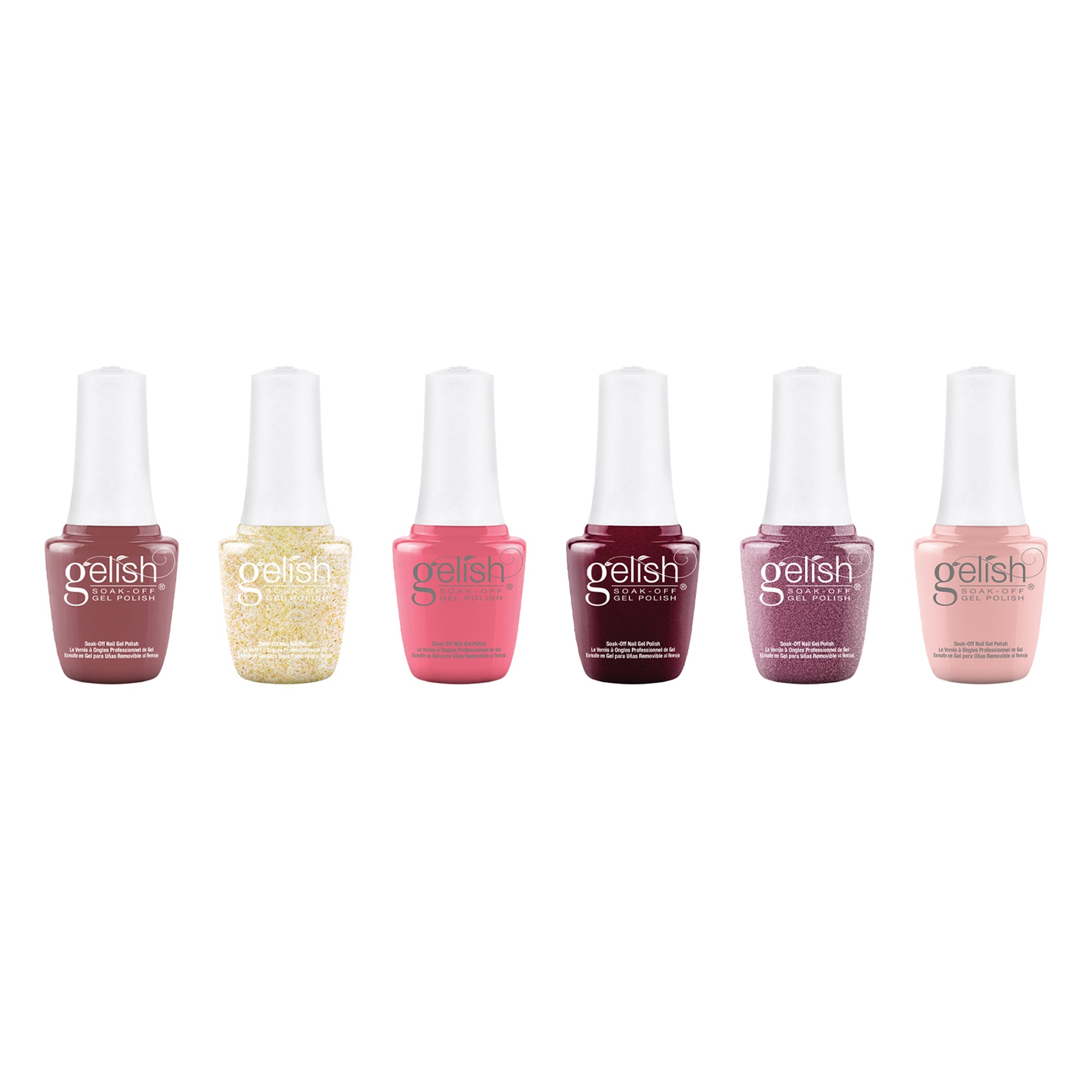 Gelish Matte & Gloss Duo Top It Off Nail Polish w/ Mini Passion & Basic Kit