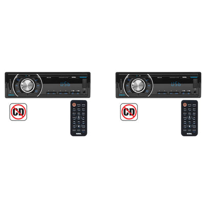 Soundstorm ML41B SSL Single DIN Bluetooth Digital Media Car Receiver (2 Pack)