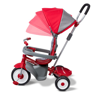 Radio Flyer EZ Fold 4-in-1 Infant Toddler Stroller Tricycle, Red (Used) - VMInnovations