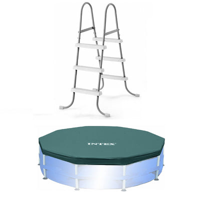 Intex  Pool Ladder for 42' Wall Height 12' Round Swimming Pool Debris Cover