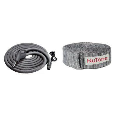 NuTone Universal Central 30' Vacuum Hose (2 Pack) & Vacuum 30'-32' Sock Cover - VMInnovations