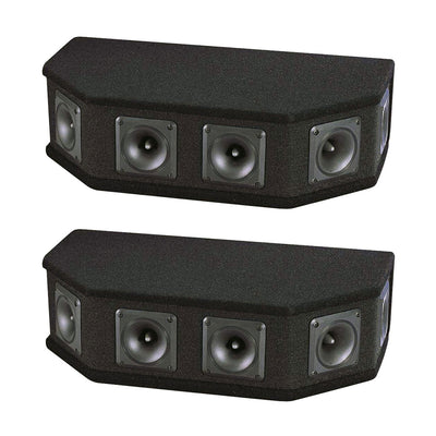 Pyle PAHT6 300 Watt 6 Way DJ Tweeter Speaker Sound System Enclosure Box (2 Pack)