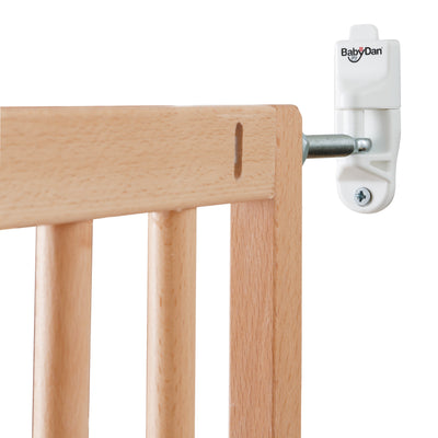 BabyDan MultiDan Wall Mount 23.9-40.1 Inch Doorway Safety Baby Gate, Beechwood - VMInnovations