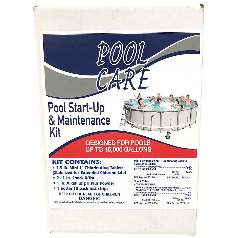 Intex 26ft x 52in Ultra Frame Swimming Pool Set & Pool Chemical Maintenance Kit - VMInnovations