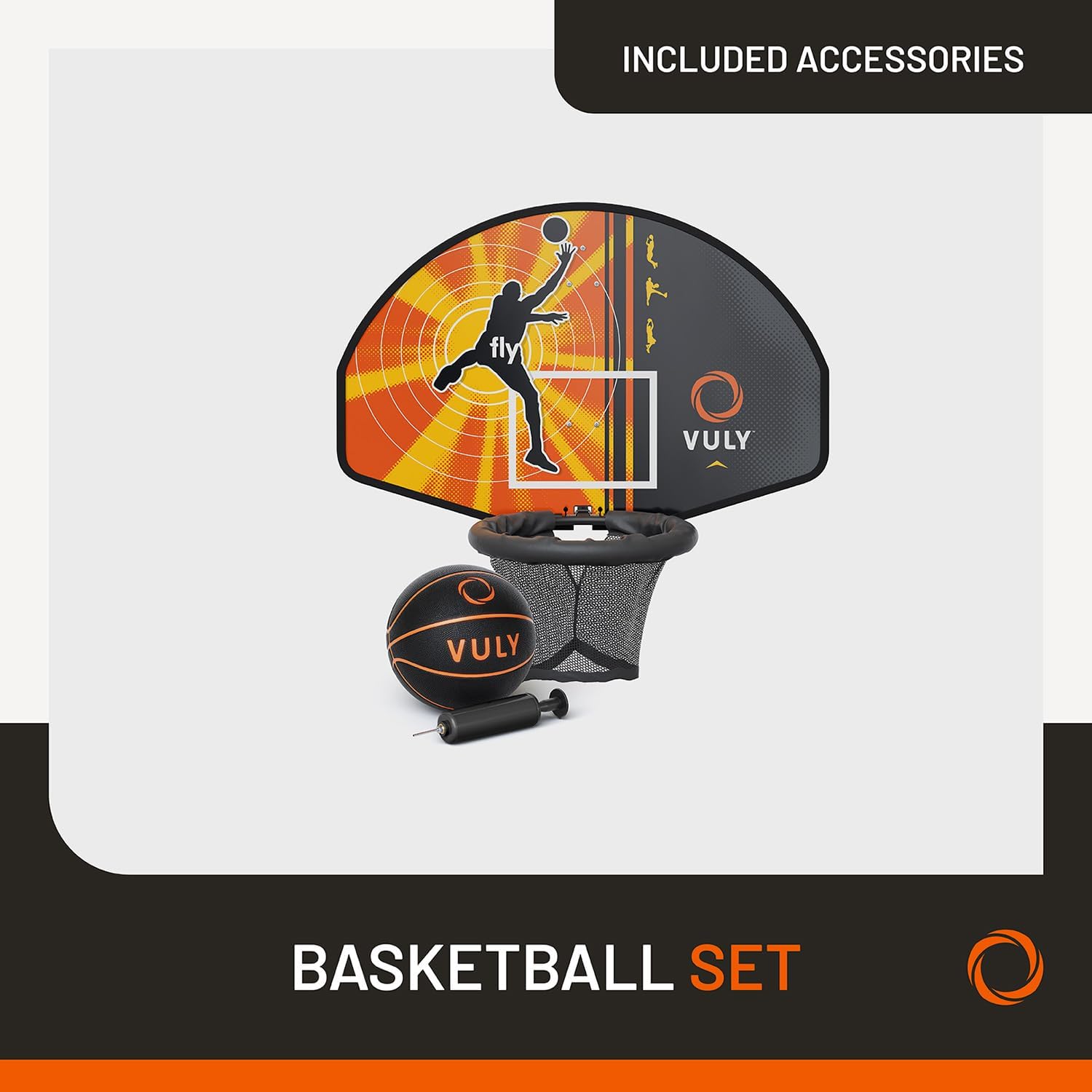 XL Ultra Box A + XL Ultra Box B + XL Ultra Box C + XL Ultra Box D + XL Ultra Box E + Vuly Trampolines Basketball Set with Backboard, Hoop, Basketball, and Air Pump + Basketball Set Adapter (Ultra) - VMInnovations