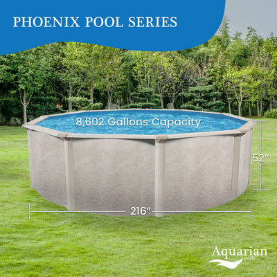Aquarian Phoenix 18'x52" Round Steel Frame Above Ground Swimming Pool w/o Liner - VMInnovations