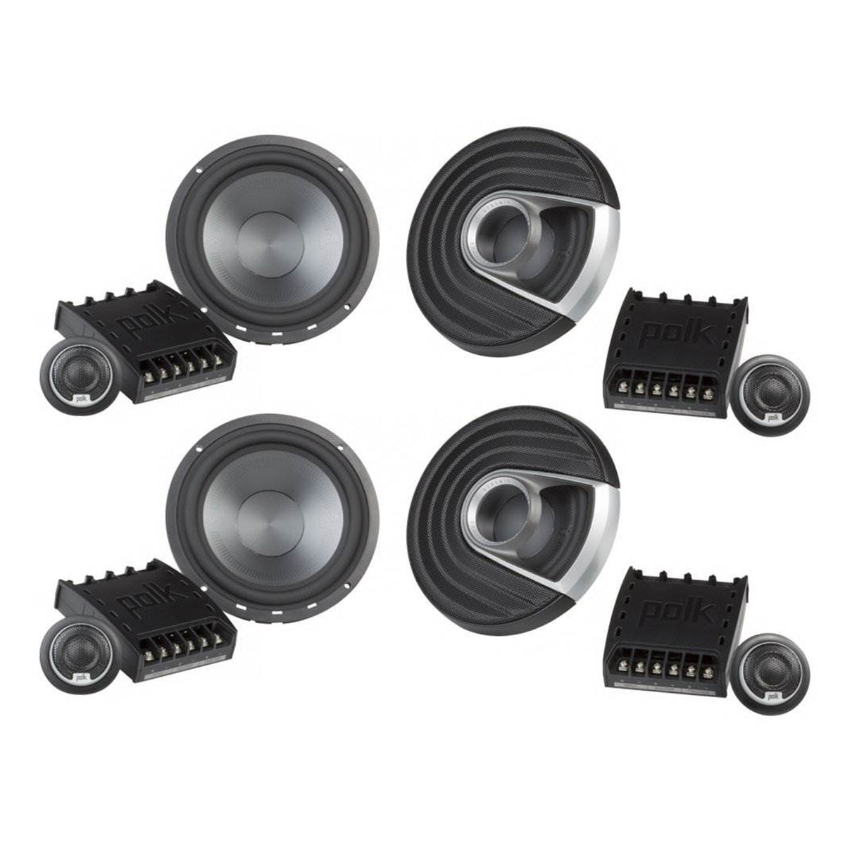 Polk Audio MM1 6.5 Inch 375W Component Marine Boat ATV Speakers System (2 Pack)