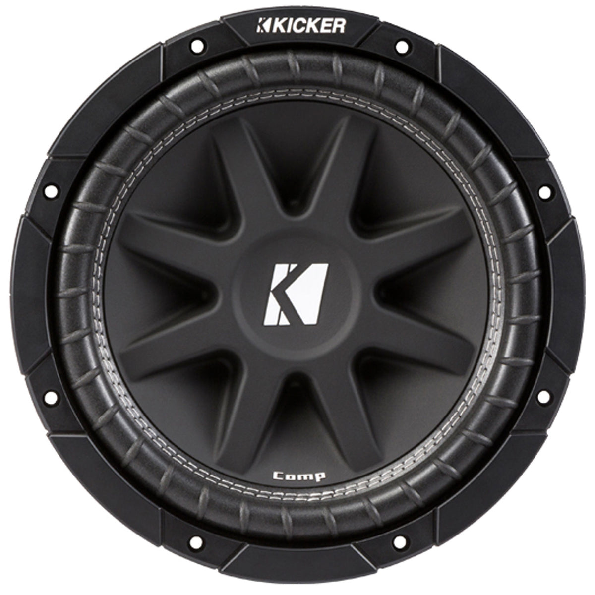 Kicker 12" 600W Subwoofers (2), GMC Dual Sub Box, Car Amplifier, and Wiring Kit