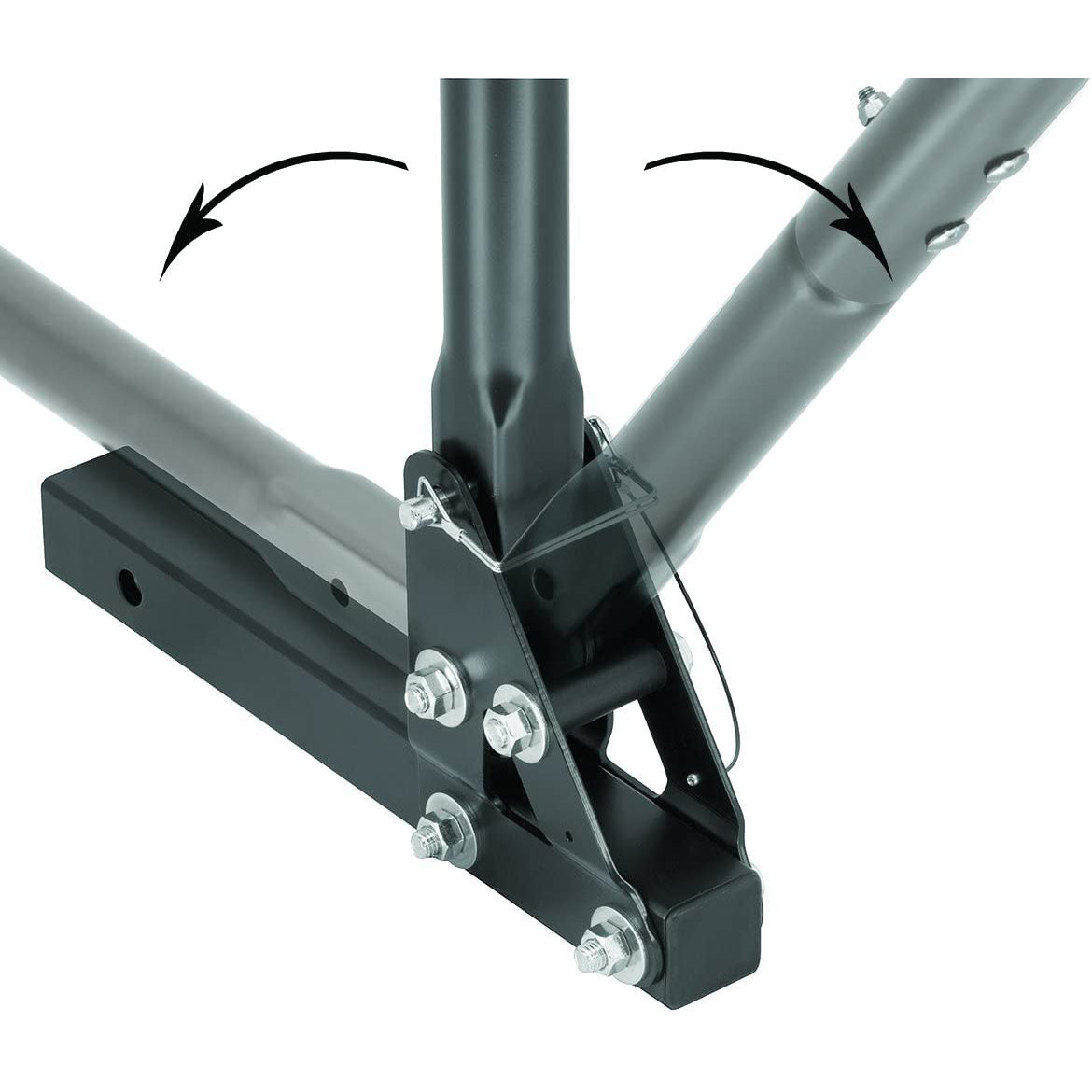 Pro Series Eclipse 2" Square 4 Bike Trailer Hitch Bicycle Carrier (For Parts)
