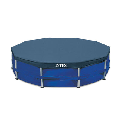 Intex 10'x30" Round Above Ground Swimming Pool & 10' Round  Swimming Pool Cover