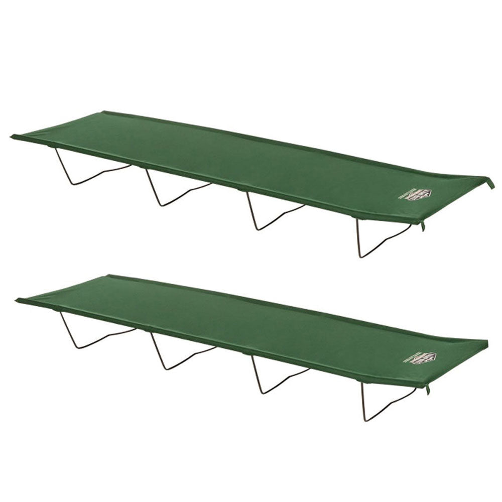 Kamp-Rite Compact Lightweight Economy Cot, Use for Extra Bed or Lounge (2 Pack)