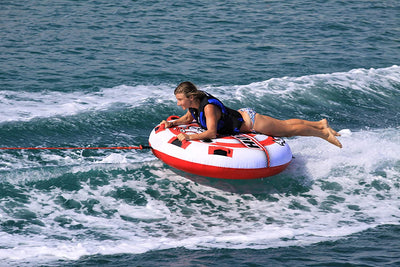 Airhead Hot Shot 2 Inflatable Round Deck Single Rider Towable Tube (Used) - VMInnovations