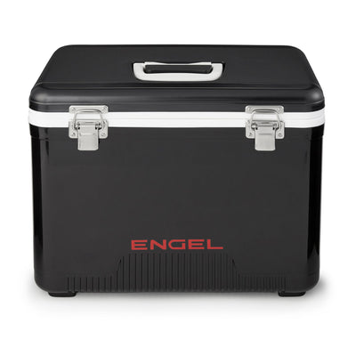 Engel 13 Quart 18 Can Odor Resistant Insulated Cooler Drybox, Black (Damaged)