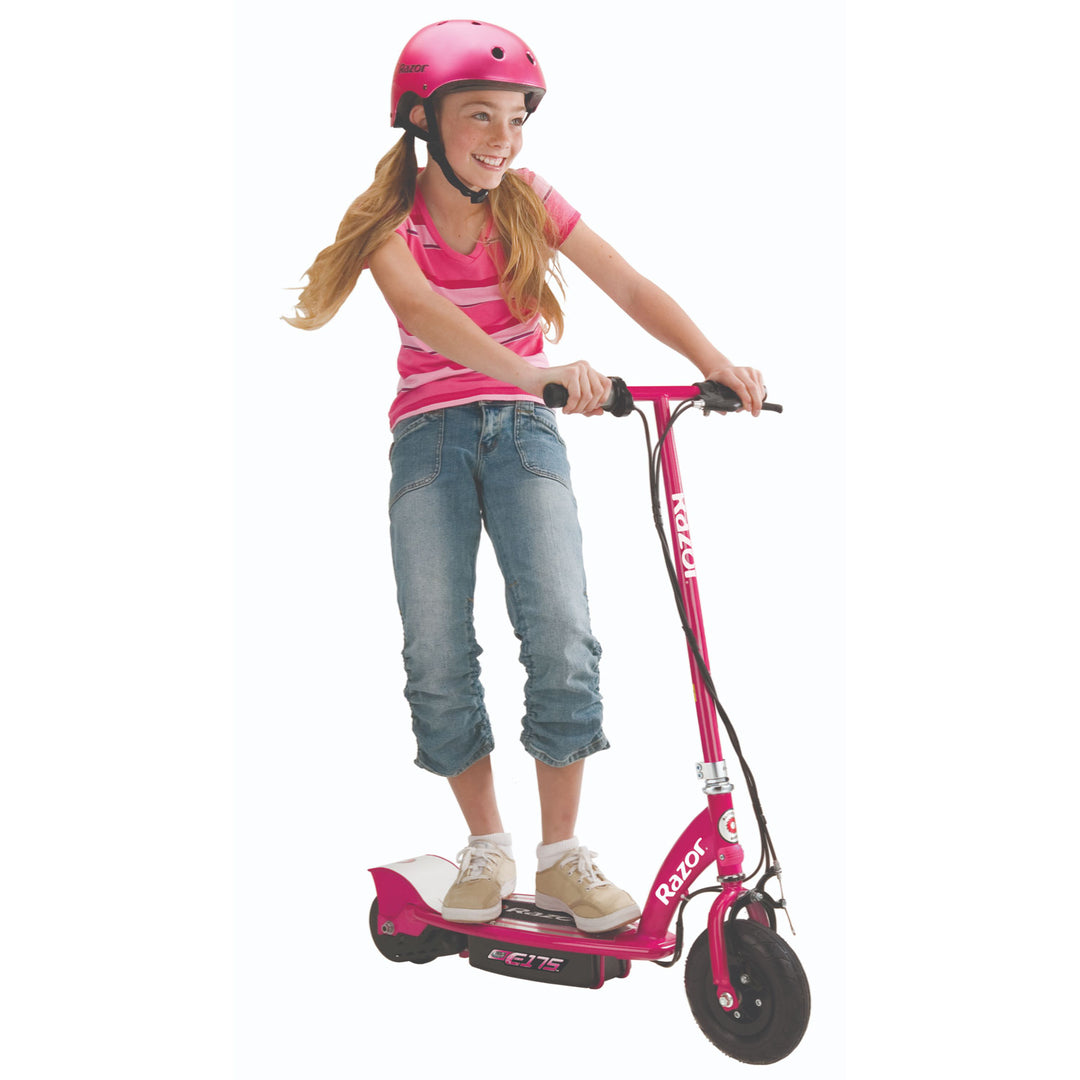 Razor E175 Kids Ride On 24V Motorized Battery Powered Electric Scooter Toy, Pink - VMInnovations