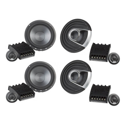Polk Audio MM1 6.5 Inch 375W Component Marine Boat ATV Speakers System (2 Pack)