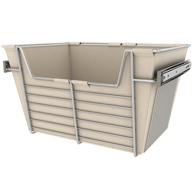 Rev-A-Shelf Sidelines 18" Canvas Cloth Closet Basket Liner, Tan, CBLSL-181410-T1