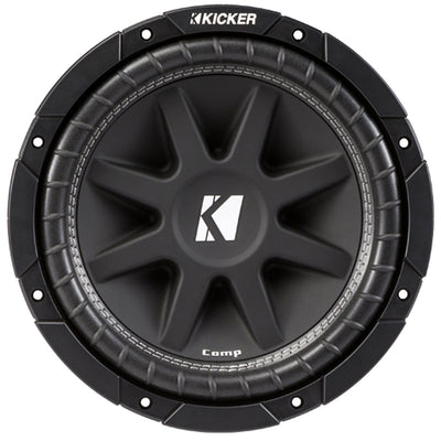 Kicker 12" 600W Subwoofers (2), GMC Dual Sub Box, Car Amplifier, and Wiring Kit