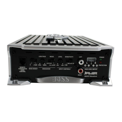 Boss Audio 1500 Watt Power Car Amplifier with Remote and Installation Wiring Kit
