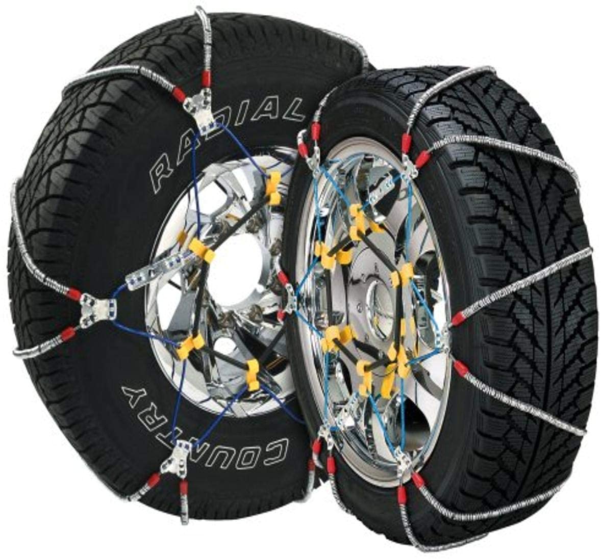 Security Chain SZ492 Super Z6 Car Truck Snow Radial Cable Tire Chain, 4 Pack - VMInnovations