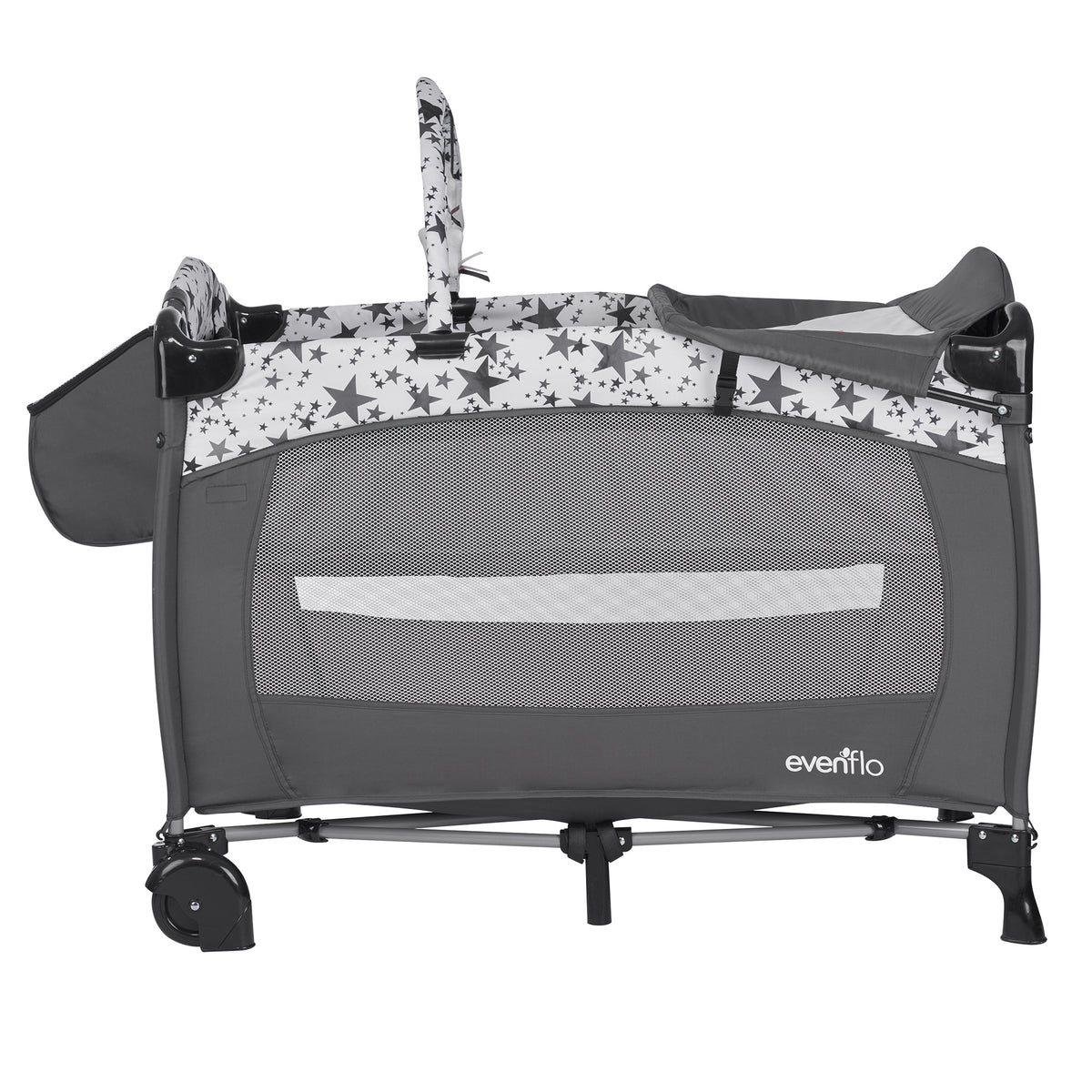 Evenflo Portable 4-in-1 Safe BabySuite DLX Versatile Home Baby Playard, Pop Star (Refurbished)