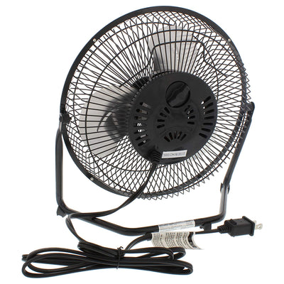 Comfort Zone 9" 3 Speed Portable High Velocity Air Cooling Fan, Black (Used)