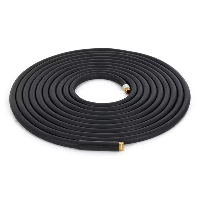 Apache 100 Foot Industrial Rubber Garden Water Hose with Brass Fittings (Used)