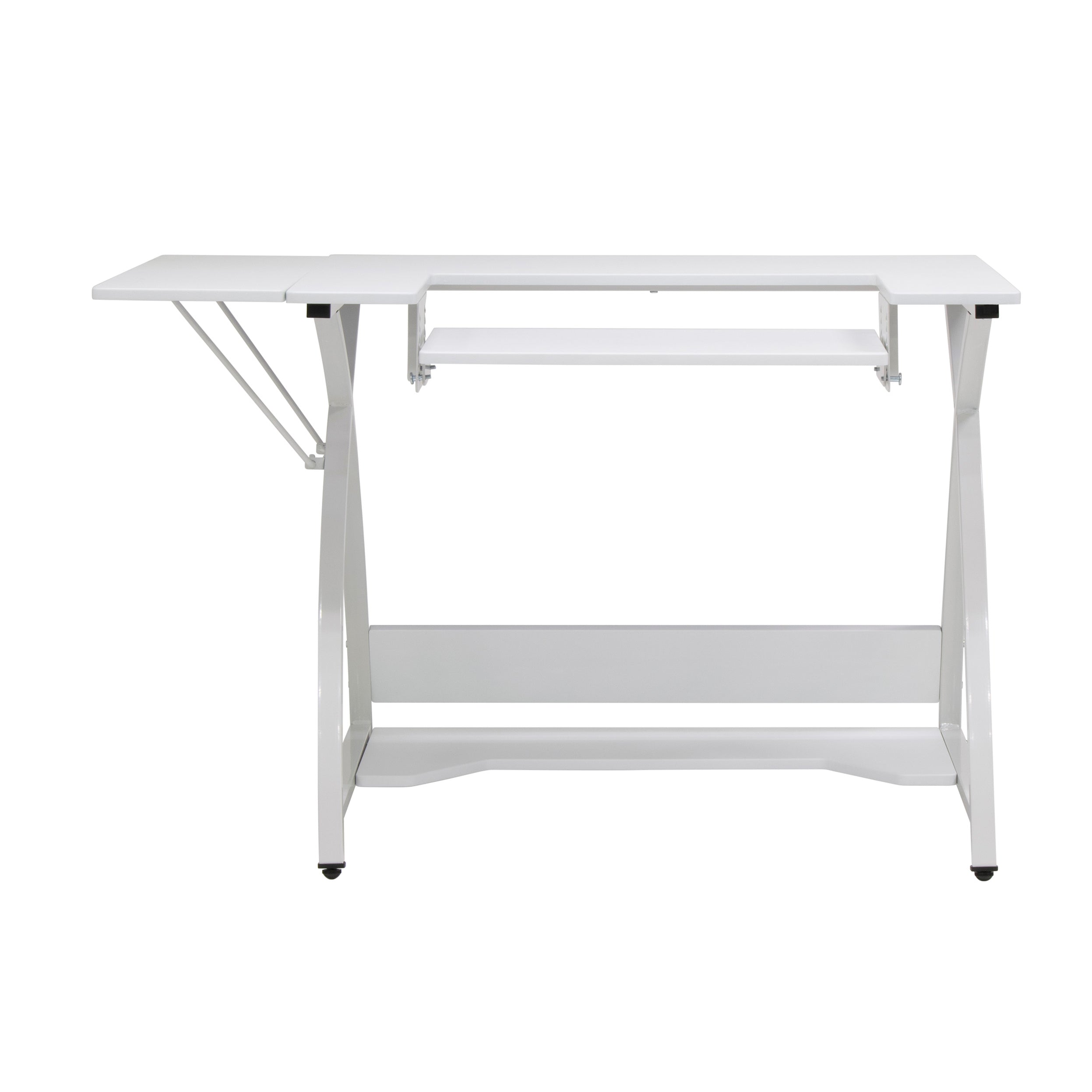 Sew Ready Venus Sewing Machine Craft Hobby Table Computer Desk, White (Used)