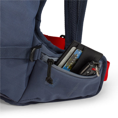 High Sierra Hydrahike 2.0 16L Hydration Water Backpack for Hiking, Gray & Red