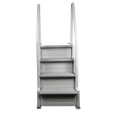 Confer Plastics In-Pool 4 Step Ladder w/Main Access Universal Anchor Sand Weight