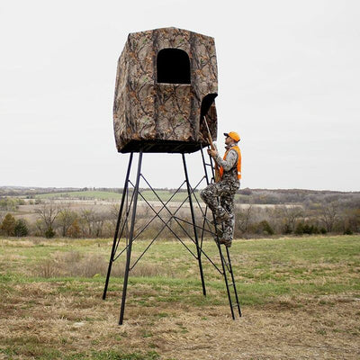 Muddy Steel 7' Quad Pod Hunting Blind Cover, Camo, Stand Not Included, 2 Pack - VMInnovations