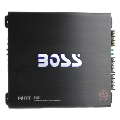 BOSS Audio R3004 1200W 4 Channel Car Amplifier Power Stereo Amp+Remote (4 Pack)
