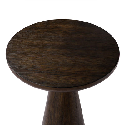 OWEN RUSTIC WOODEN DRINK TABLE IN AGED BROWN - VMInnovations
