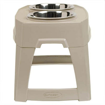 Suncast PFT800 Elevated Pet Feeder Feeding Tray Removable 8" Bowls (Open Box)