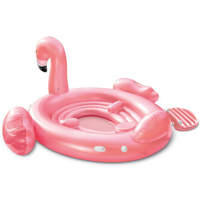 Intex Flamingo Party Inflatable Pool Float + 120V AC Electric Air Pump