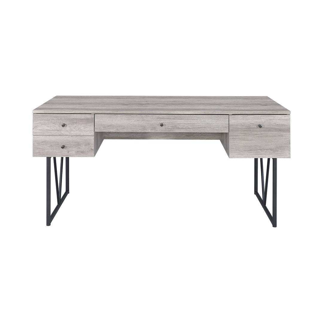 Coaster Home Furniture 4 Drawer Home Office Writing Desk, Grey Driftwood Finish - VMInnovations