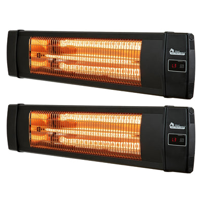 Dr. Infrared DR-238 1500W Carbon Infrared Indoor Wall or Ceiling Heater (2 Pack) - VMInnovations