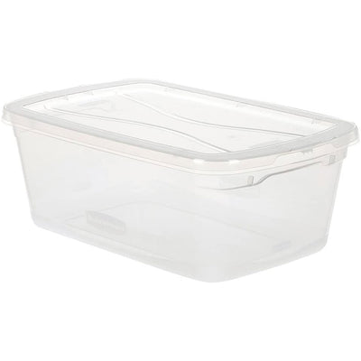 Rubbermaid Cleverstore (6) 30 Qt & (12) 6 Qt Plastic Storage Tote Container - VMInnovations
