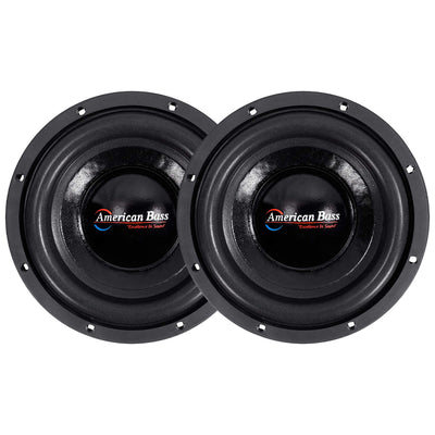 American Bass XD 844 8 Inch Dual 4 Ohm 600 Watt Subwoofer Speaker (2 Pack)