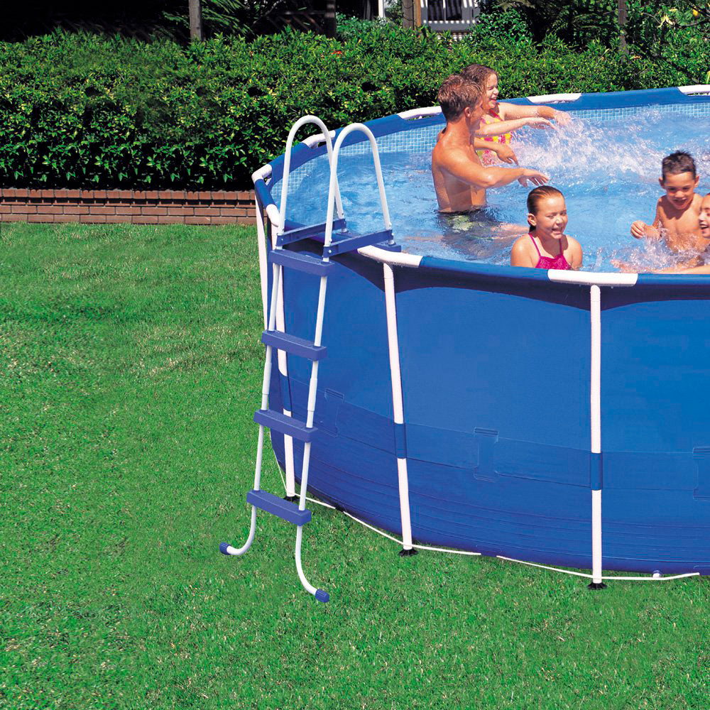 Intex 28241EH 15ft x 48in Metal Frame Above Ground Pool Kit w/ Chlorine Tablets