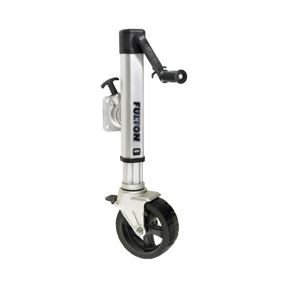 Fulton 1,600 Pound Bolt/Weld On F2 Trailer Tongue Jack, Wide Track (Open Box)