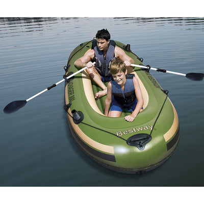 Bestway Hydro Force Voyager 300 Inflatable Raft And Aluminum Oars (Open Box)