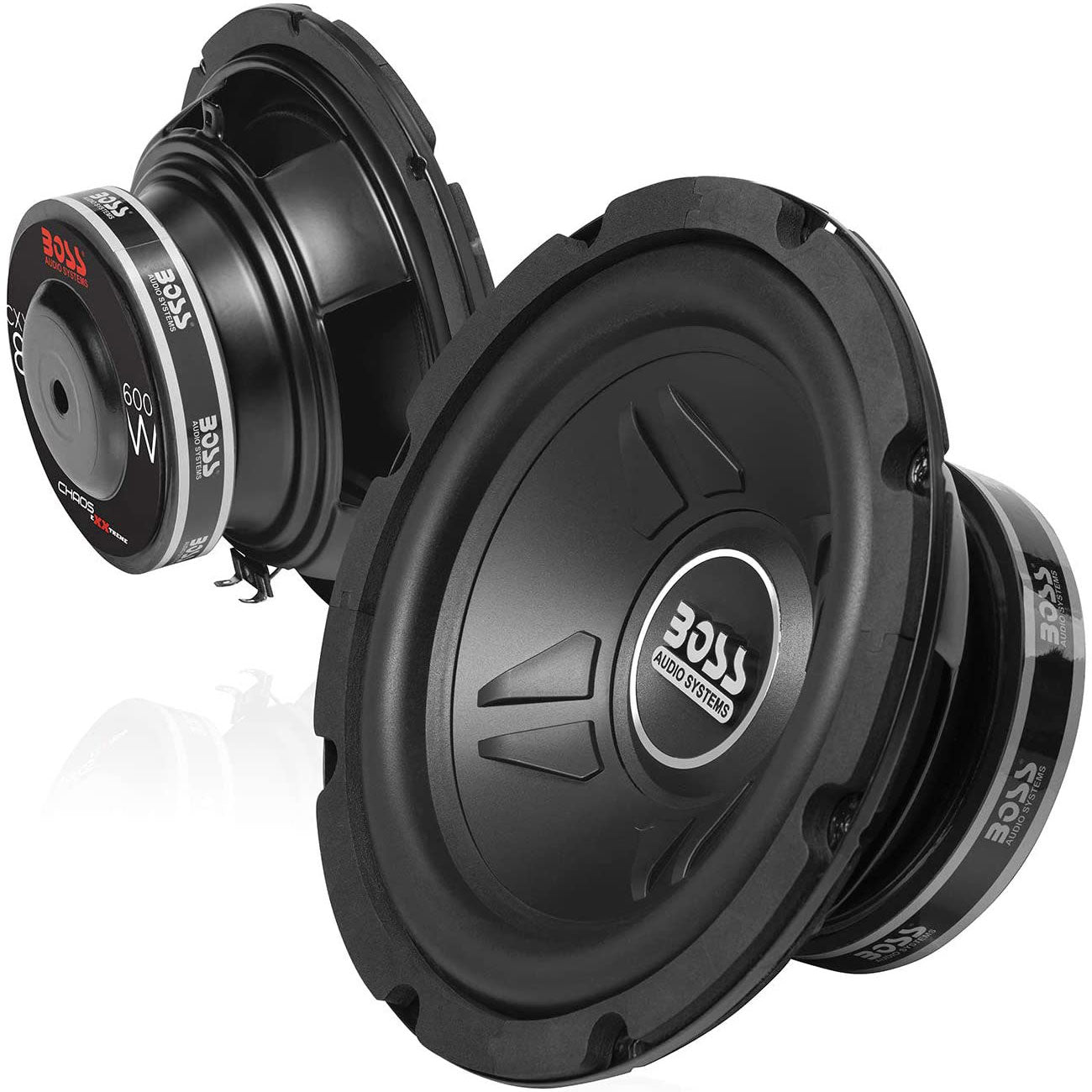 BOSS Audio Systems 600-Watt 8-Inch Car Subwoofer Audio Speaker, Single (4 Pack)