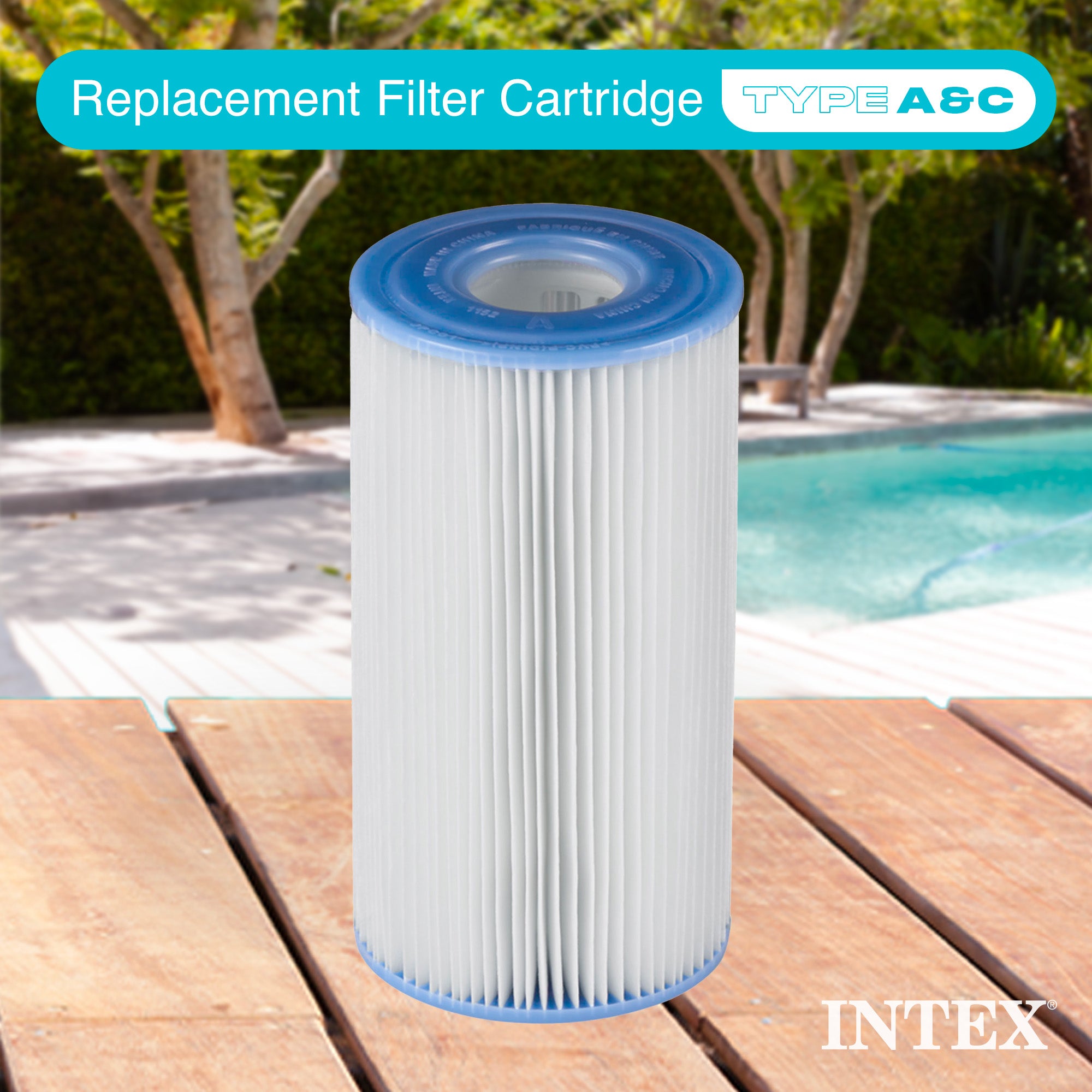 Intex 29000E Swimming Pool EasySet Type A & C Replacement Filter Pump Cartridge