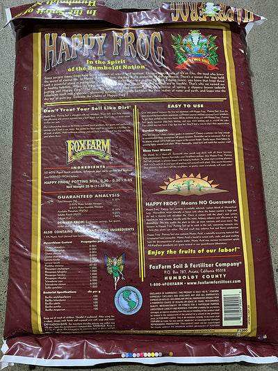 Foxfarm FX14047 Happy Frog Ph Adjusted Garden Potting Soil Mix, 2 Cubic Feet (For Parts)