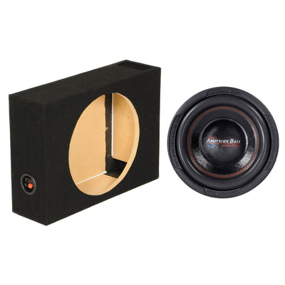 American Bass XD 1044 10 Inch 900 Watt Subwoofer Speaker with Vented Enclosure