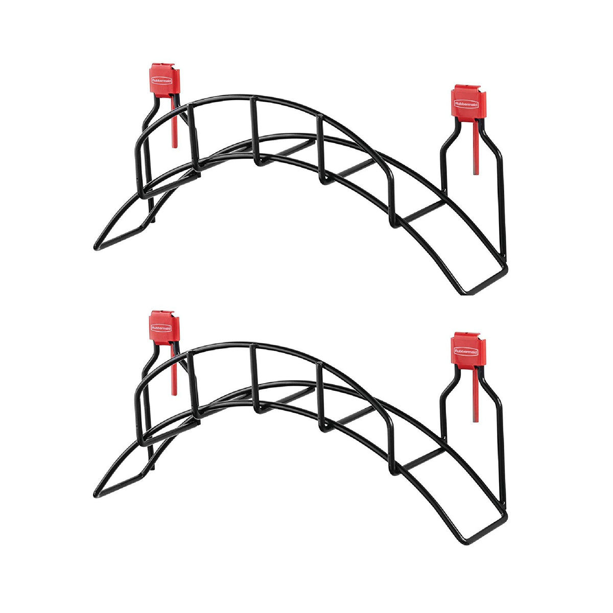 Rubbermaid Storage Shed Space Saving Strong Mounted Garden Hose Holder (2 Pack)