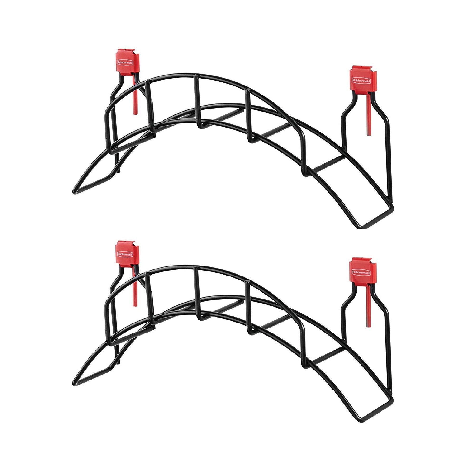 Rubbermaid Storage Shed Space Saving Strong Mounted Garden Hose Holder (2 Pack)
